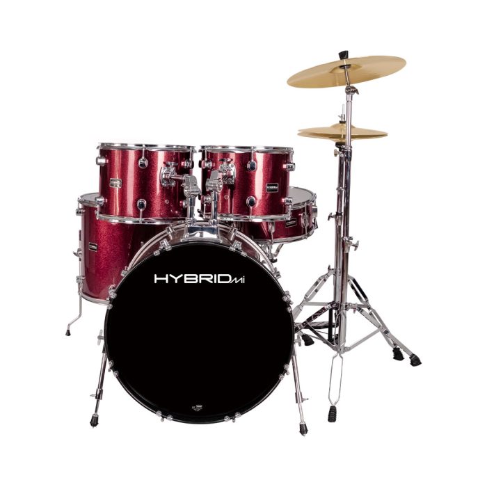 HYBRID MI HD5 LAZER RED WITH PAISTE CYMBALS