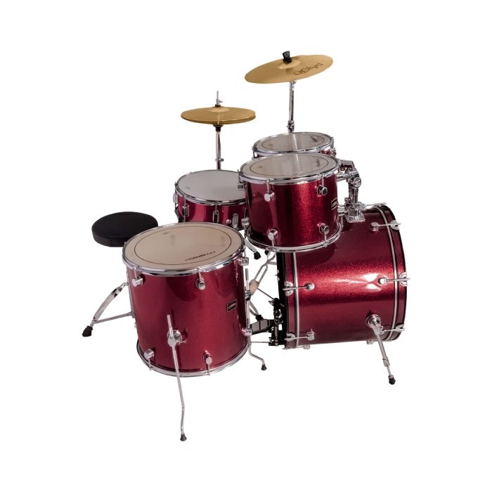 HYBRID MI HD5 LAZER RED WITH PAISTE CYMBALS - Image 3