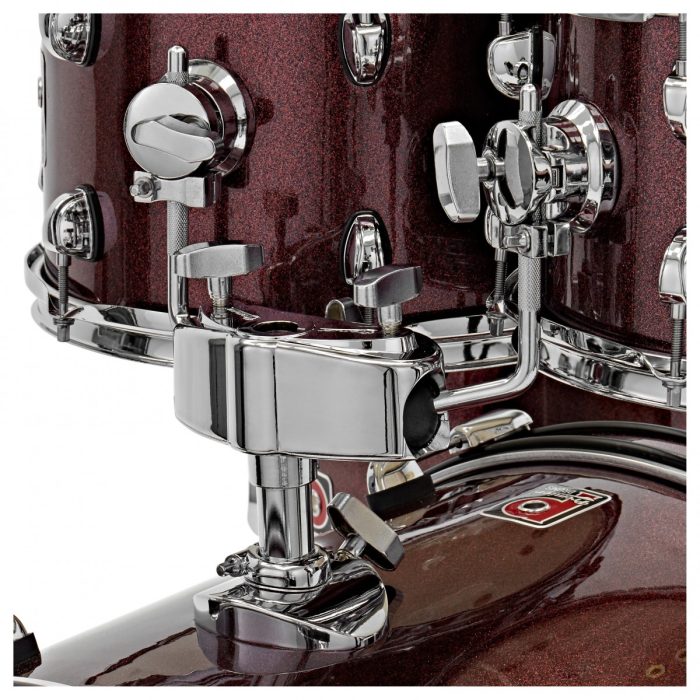 Premier Revolution 5 piece Drum Kit with 20 Inch Kick Drum – Red Sparkle - Image 3