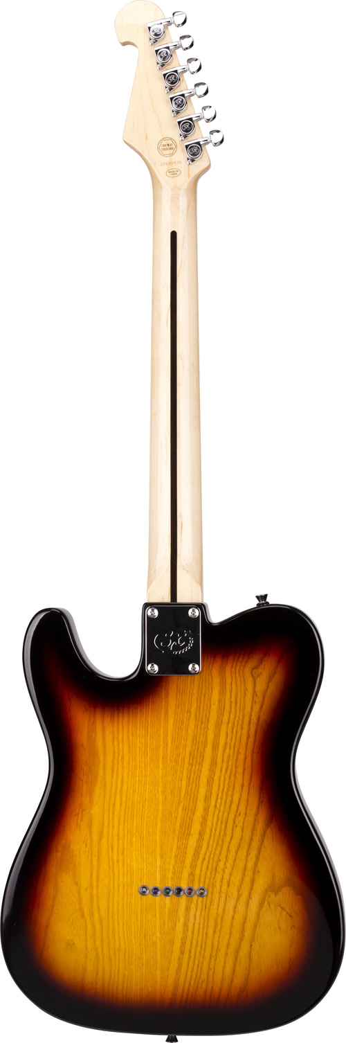 SX Tele Semi-Hollow Body Electric Guitar – 3 Tone Sunburst - Image 3