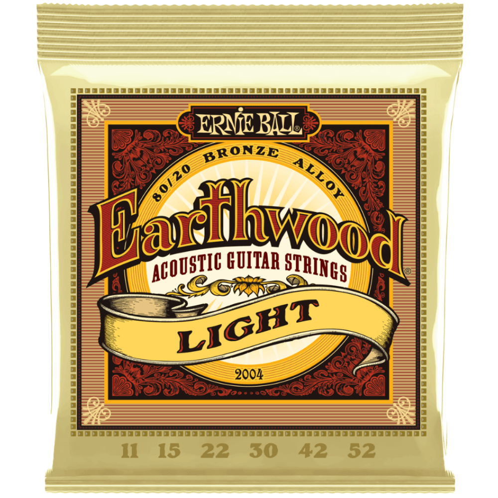 Ernie Ball 2004 Earthwood Light 80/20 Bronze Acoustic String Set (11 - 52)